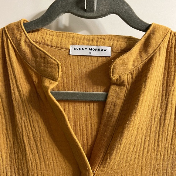 NEW Sunny Morrow Mustard Yellow Maxi Dress - Picture 3 of 4